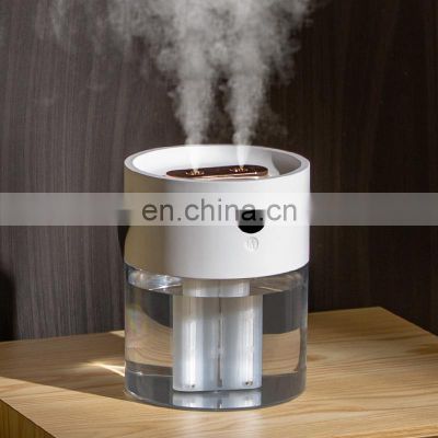 Best seller 2000m large capacity 4000 battery Night Light double spray USB cool mist ultrasonic humidificadores Humidifier
