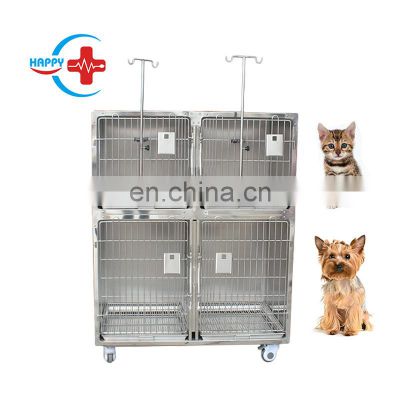 HC-R015 High Quality 2 layer Stainless Steel Small Animal cages for pet cat dog use