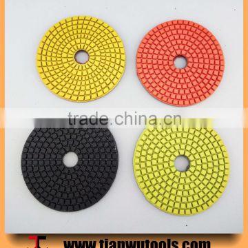 4 inch soft 500# different colors wet polishing pads floor pads