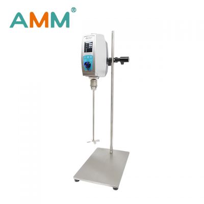 AMM-M120PRO Laboratory top mounted mixer with display of speed and time - multiple blade options