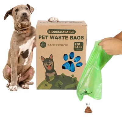 China Factory Direct Sale Printing Logo Eco Friendly Compostable Miniature Dog Pet Waste Poop Bags