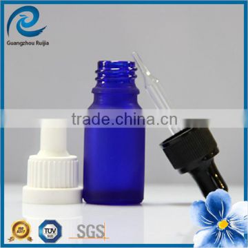 wholesale 10ml frosted blue glass bottles for essential oil