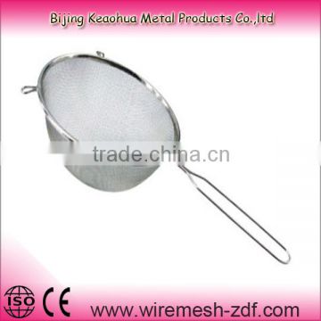 stainless steel wire mesh strainer colander sieve