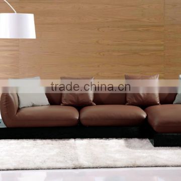 New simle sofa design 3 seat modern leather sofa set hot sale 2015
