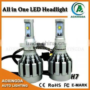 Aoxingda best quality H7 LED headlight bulb all in one design 4000LM
