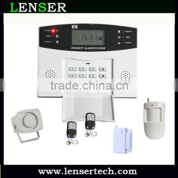 Auto dial telephone landline alarm system pstn Wireless Security Alarm Systems with 108 zones LCD Display