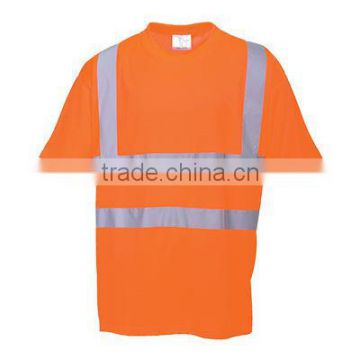 EN471 high visibility reflective tape t-shirt for construction