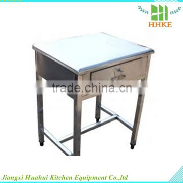students used stainless steel table/desk