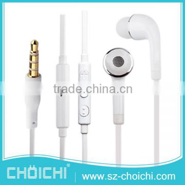 Made in China white slim original mobile promotion earphone for samsung