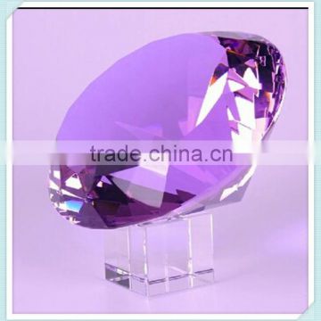 Elegant Purple Table Crystal Paperweight For Library Usage Book Paperweight Crystal(JD-CK416)