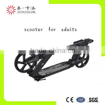 200 mm big wheel kick scooter with two shock absorption for wholesale