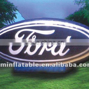 inflatable ford logo billboard
