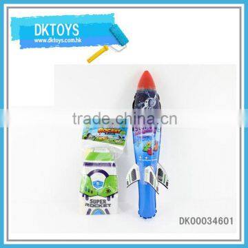 No power inflatable rocket toy