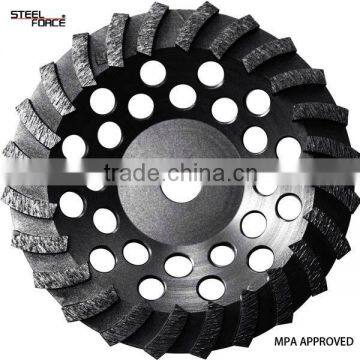 Swirl row Diamond Grinding Cup Wheel