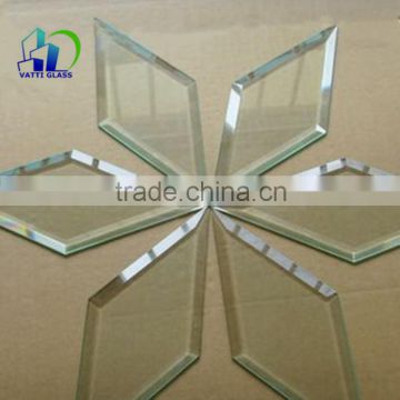 clear float beveled glass beveled galss pieces