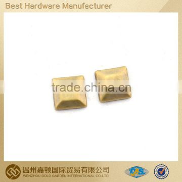 Square Hot fix stud for garment/ Copper made various designs customized