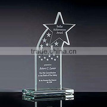Acrylic Awards cut out shape and laser engrave