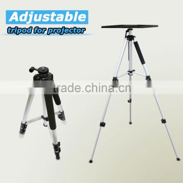 Square Aluminous Alloy Tube Tripod Stand for Projector with Adjustable Height 150cm to 50cm