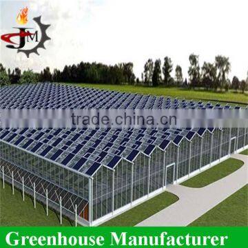 Mulit_span solar energy heated greenhouse