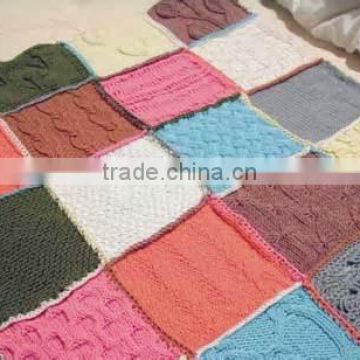 knitted baby blanket or lap blanket
