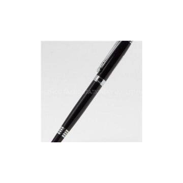 Black Resin Barrel Metal Gel Pen