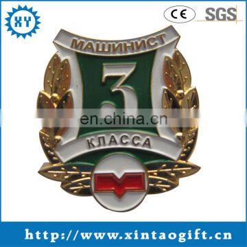 High quality multi color imitation enamel tin button badge