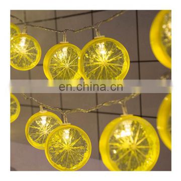 decorative Led waterproof holiday curtain strip summer lemon Lights garden home indoor outdoor decoration fairy light