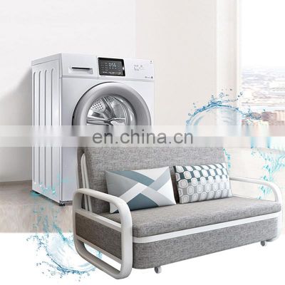 Portable Folding Sofa Bed Metal Frame Convertible Sofa Three Seat Sofa Cum Bed Living Room Furniture Couch