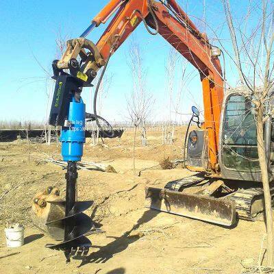 Excavator changed to rotary drilling rig screw bit rotary drill head excavator changed to screw drill manufacturer direct supply