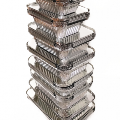 Disposable Aluminum Containers Foil Pan with Aluminum Lids