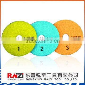 3 step polishing pad