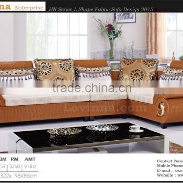 Malaysia Johor Batu Pahat L Shape Fabric Sofa ( Full Washable ) Model 2015