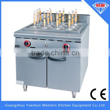 Factory manufacturing high quality gas power pasta cooker with cabinet