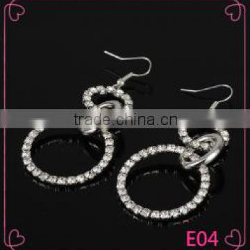 China factory hot selling tranditional designs woman accessories circle shaped charm earring