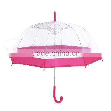 Clear Dome style Transparent PVC Umbrella