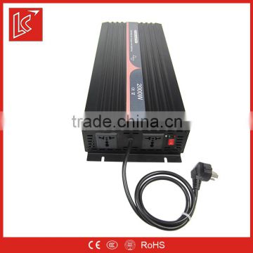 single phrase 2000W dc to ac power pure sine wave ups inverter made in china