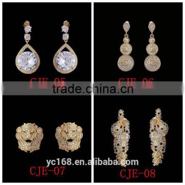 Women Jewelry Type 24k Gold Plated Dubai Copper Jewellery ,Tibetan Earrings