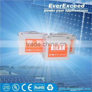 Solar GEL 12v rechargeable valve regulated lead acid battery