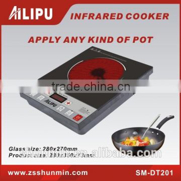 Low Price Induction Cooker push button ceramic infrared cooker/ infrared stove SM-DT201