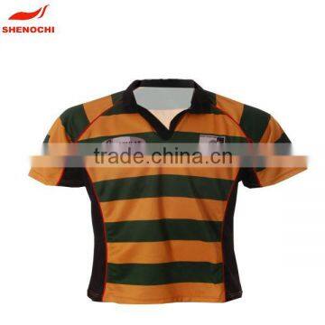 China new fashion fabric wholesale custom cheap sublimated rugby jersey