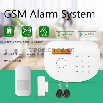 Newest alarm system wireless alarm system with google play store app download & alarm system support ios/android app
