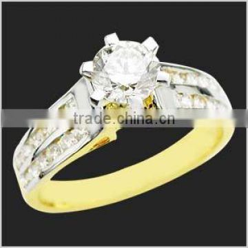 Gold solitaire rings