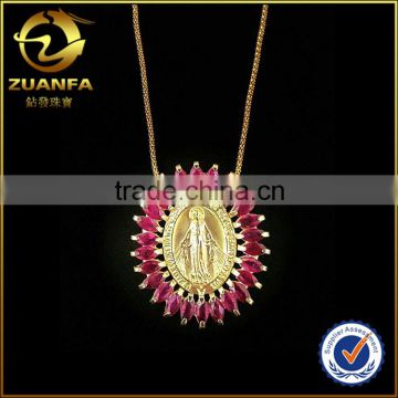 Newest design semi joias jewelry brass women wholesale brazil pendant necklace
