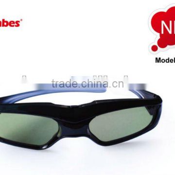 New Model!! Super Slim Universal 3D Active Shutter Glasses with IR, Bluetooth, DLP-Link Signal, competible price from Gonbes