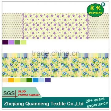 100% polyester composition small flower printing home textile fabric