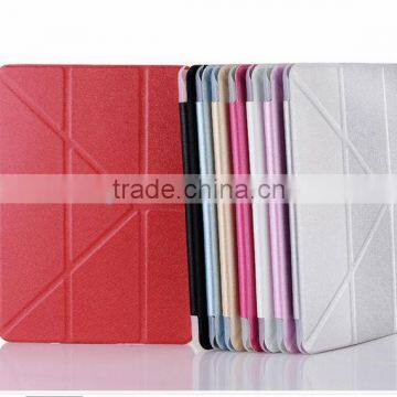 Pu leather three folder Transformers case for tablet For ipad air case D0107