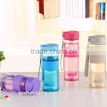 Wide mouth plastic water bottle