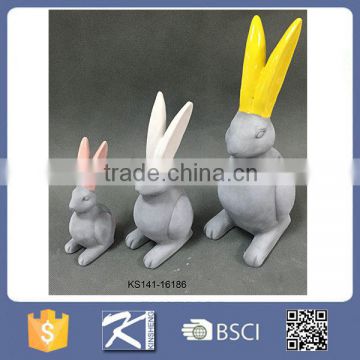 Wholesale new product colorful ears antique porcelain rabbit for sale