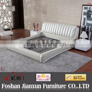 F6098 leather bed frame