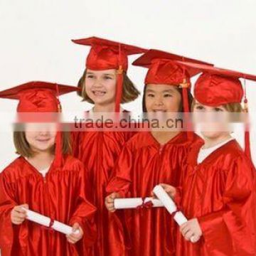 100% Shinny Polyester Graduation Robe -Child Graduation Robe &Cap